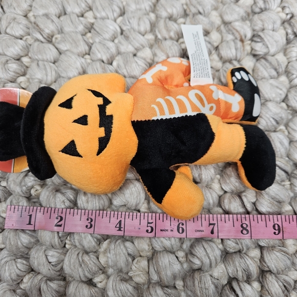 Spooky Village Dog Toy Halloween Jack O Lantern Plush Skeleton Squeaky CVS - Picture 3 of 5